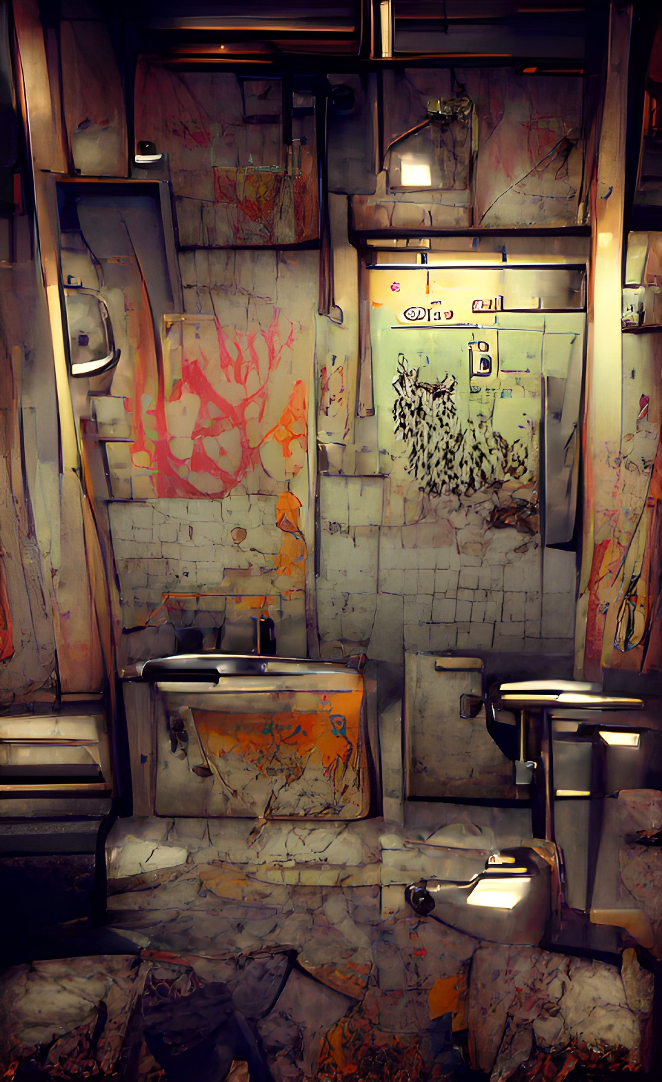 deja vu - infinite grungy public bathroom preview