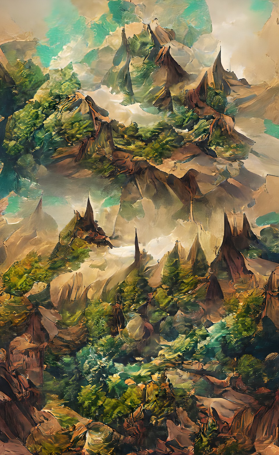 wooded mountains preview