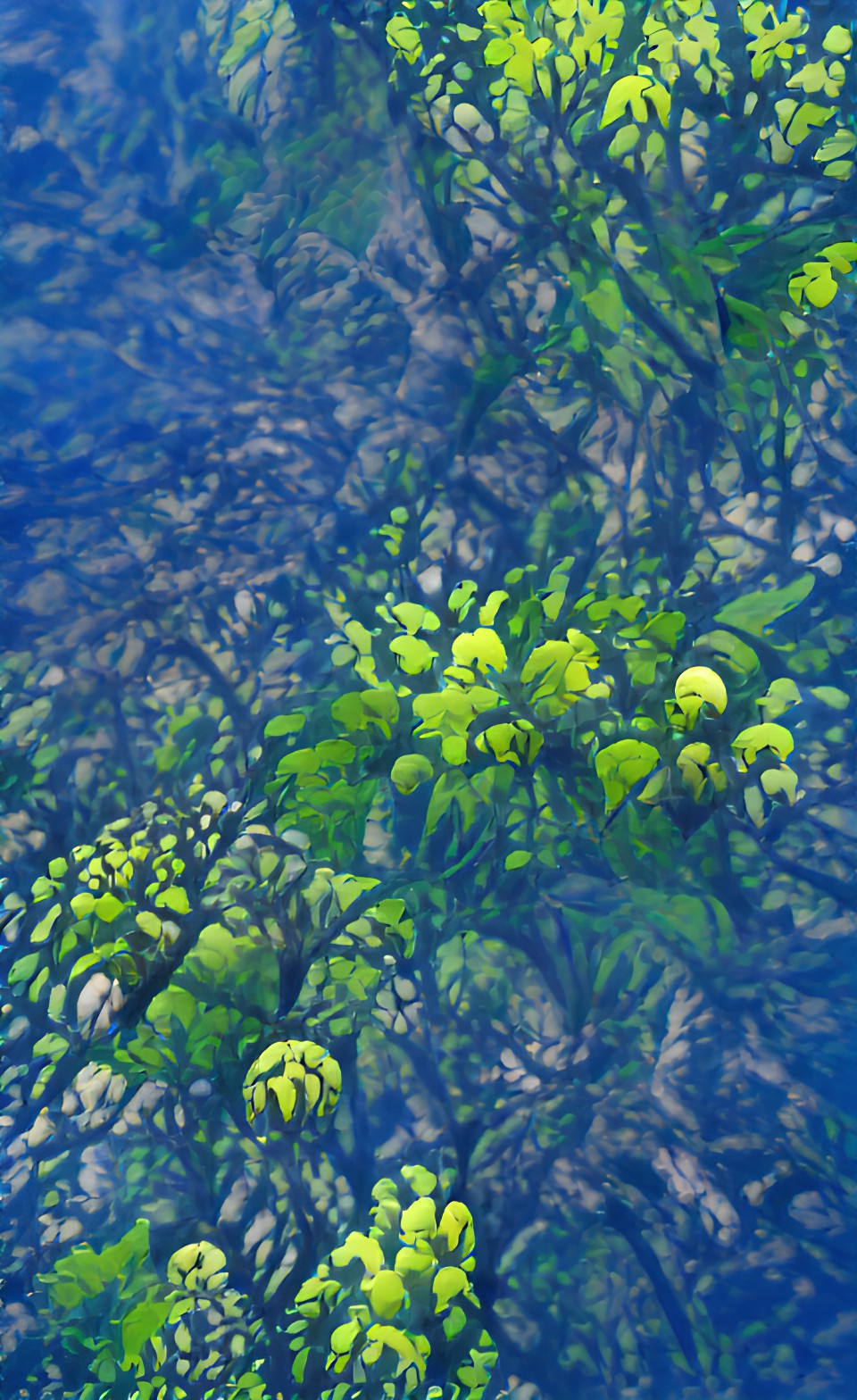 green textures from nature (hints of blue, hints of yellow) preview