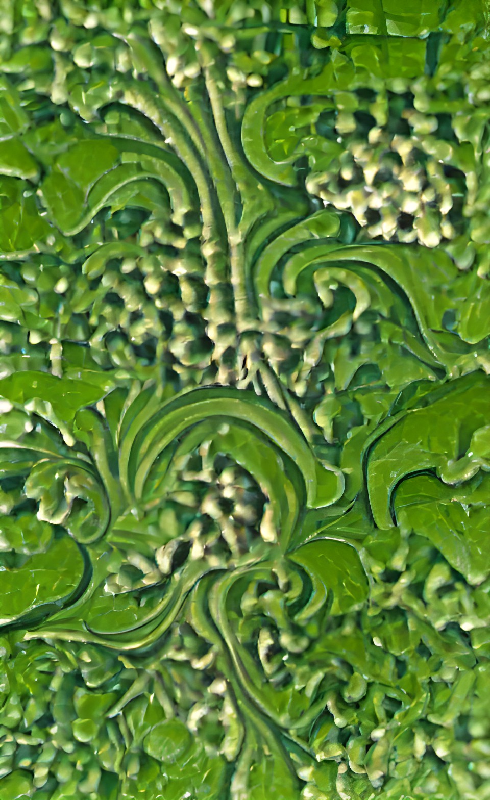 complex detailed green patterns preview