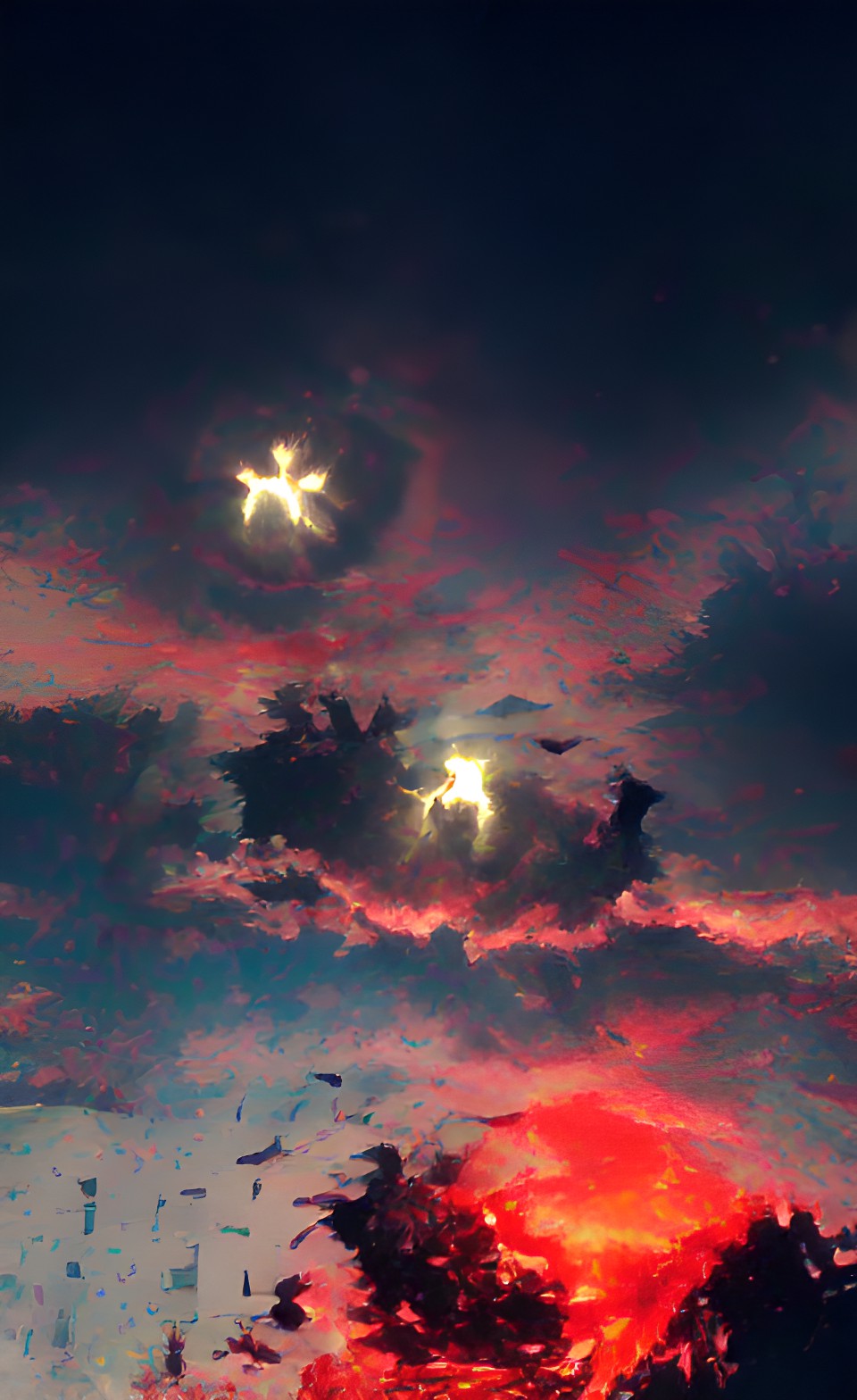 the sun and the moon watch, demonic stars falling from heaven like thirty pieces of silver preview