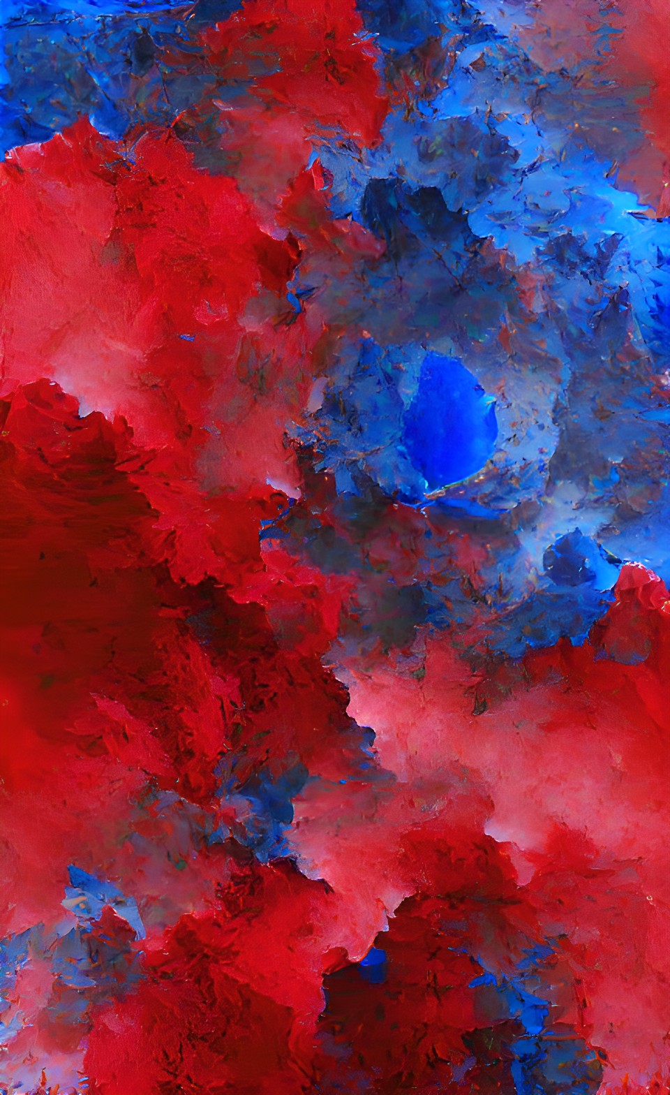 different hues of blue and red preview