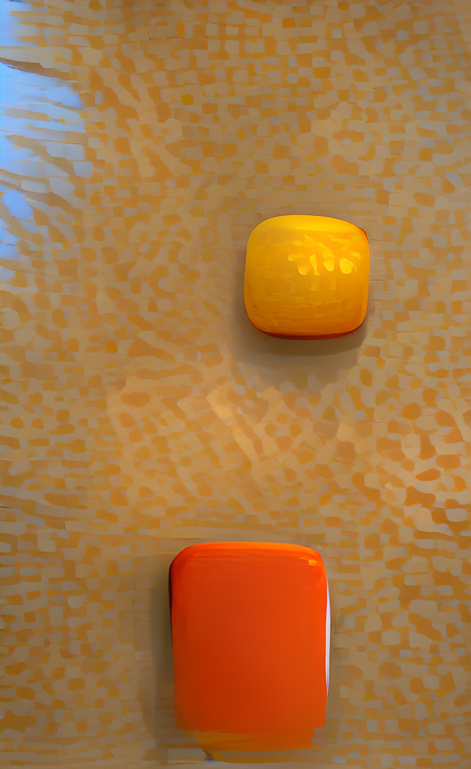 yellow versus orange, yellow separated from orange preview