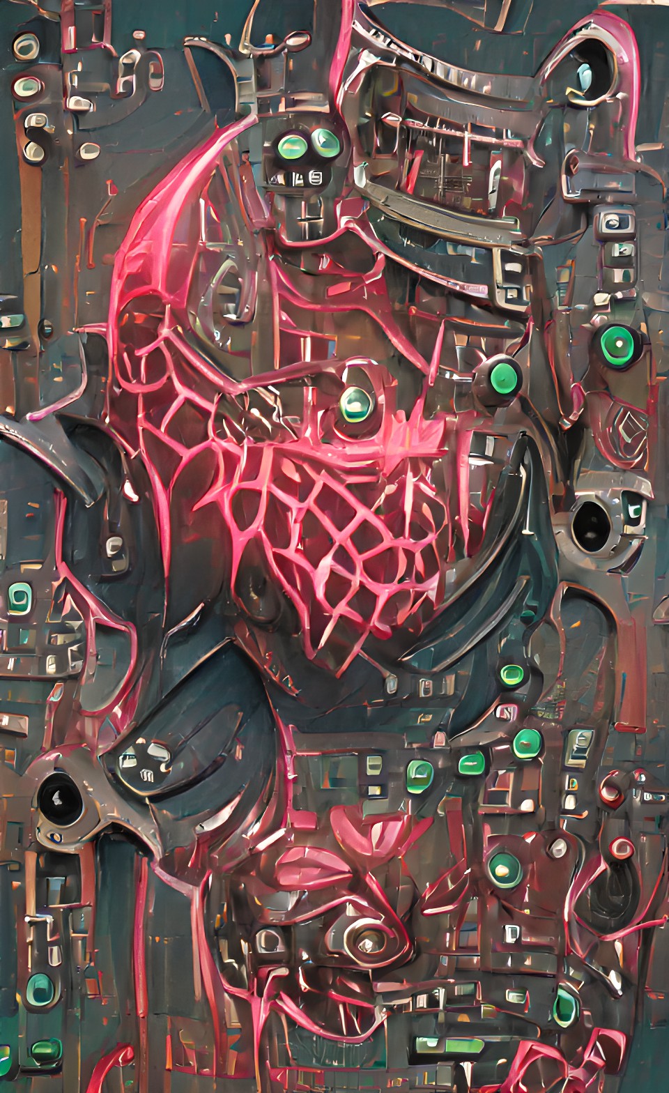 Death City - intricate circuitboard doomslayer gothtastic herosavior preview