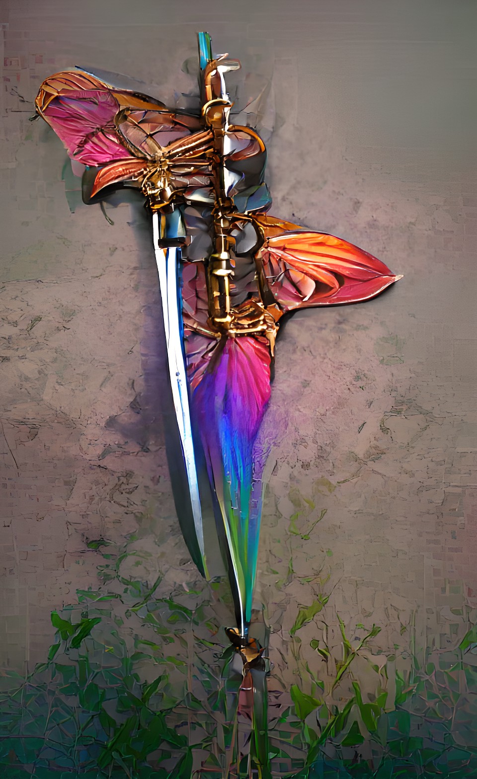 Wynn - butterfly rainbow sword knight templar preview