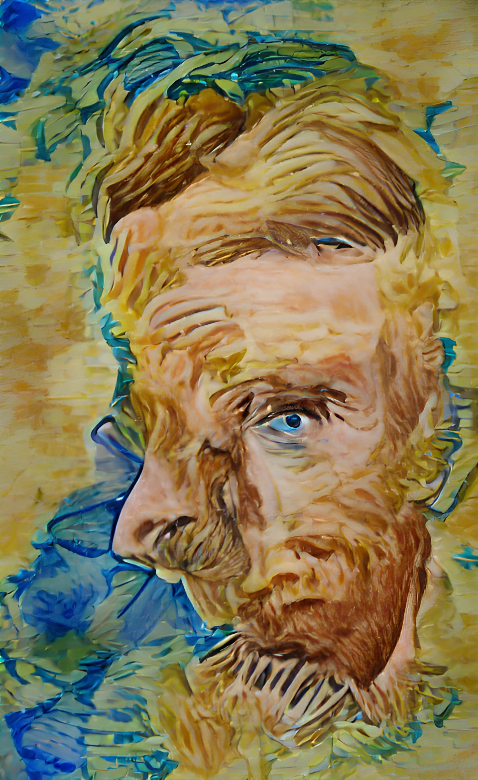 Vincent - self portrait of vincent van gogh in the style of van gogh preview