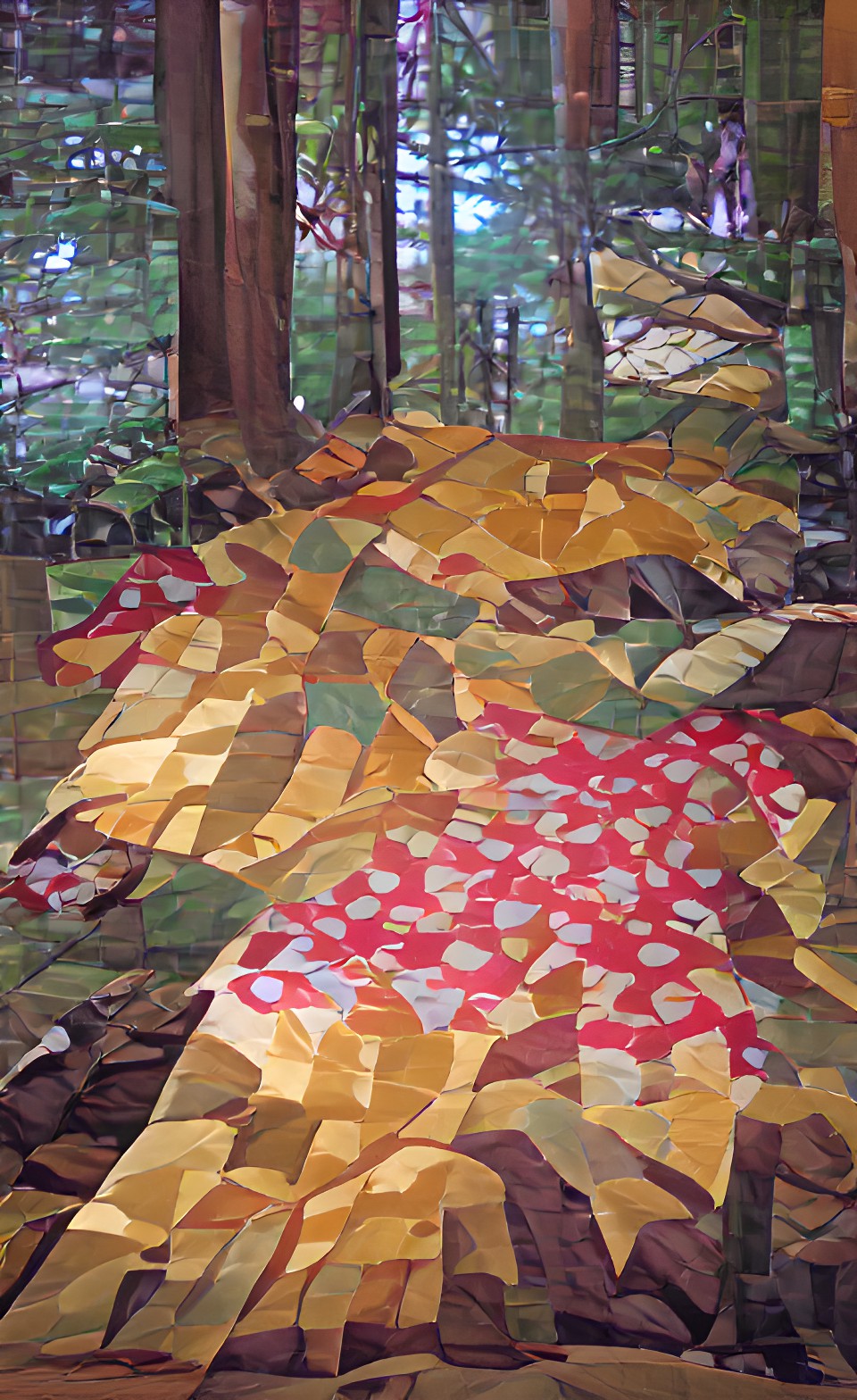 quilt pattern "sunlight on the forest floor" preview