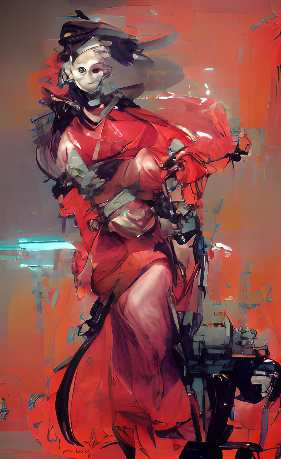 woman in red preview