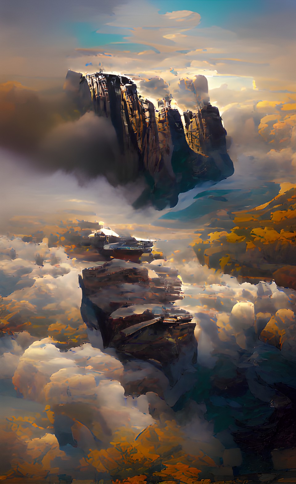 cliffs in the clouds preview