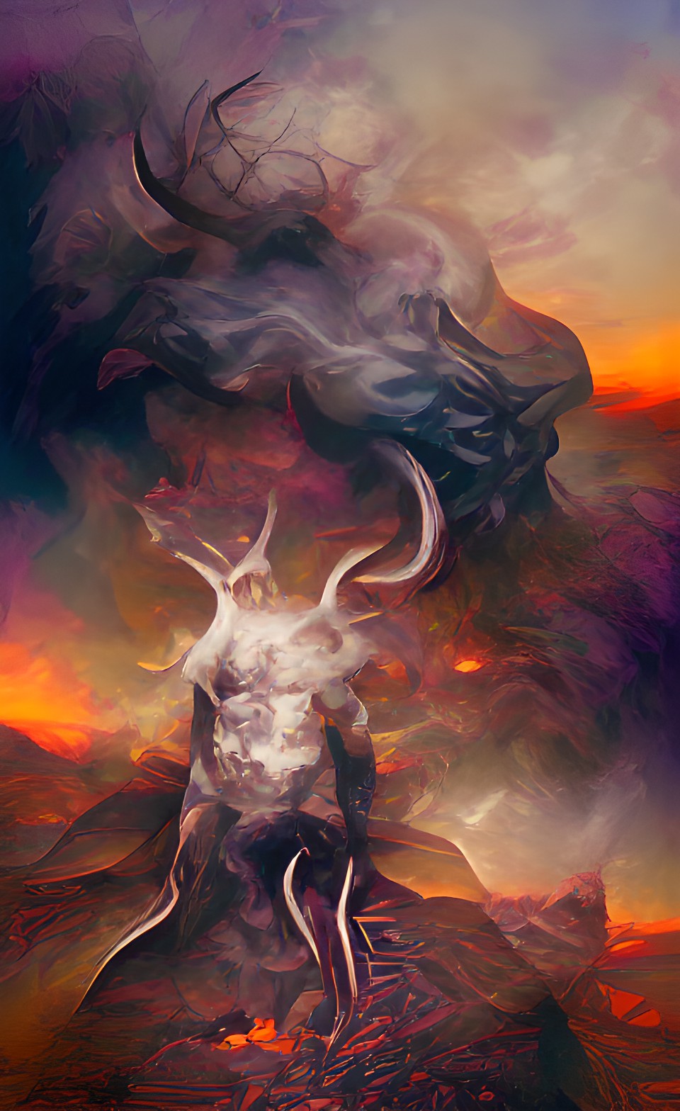 horned man | molten sky | magic mist preview