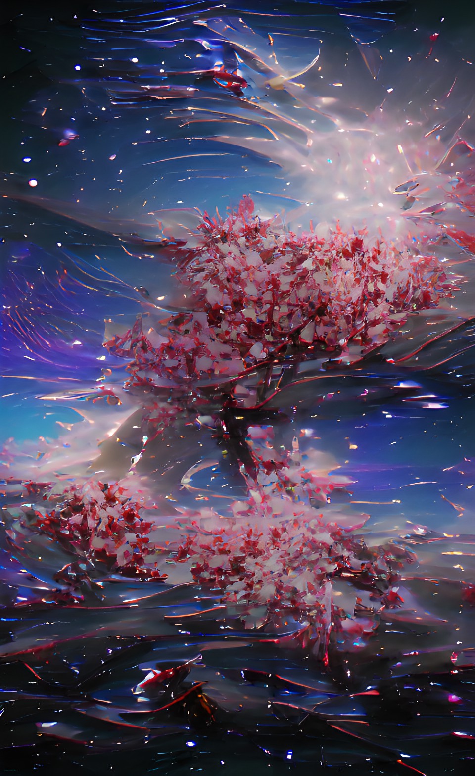 blooming sakura tree preview