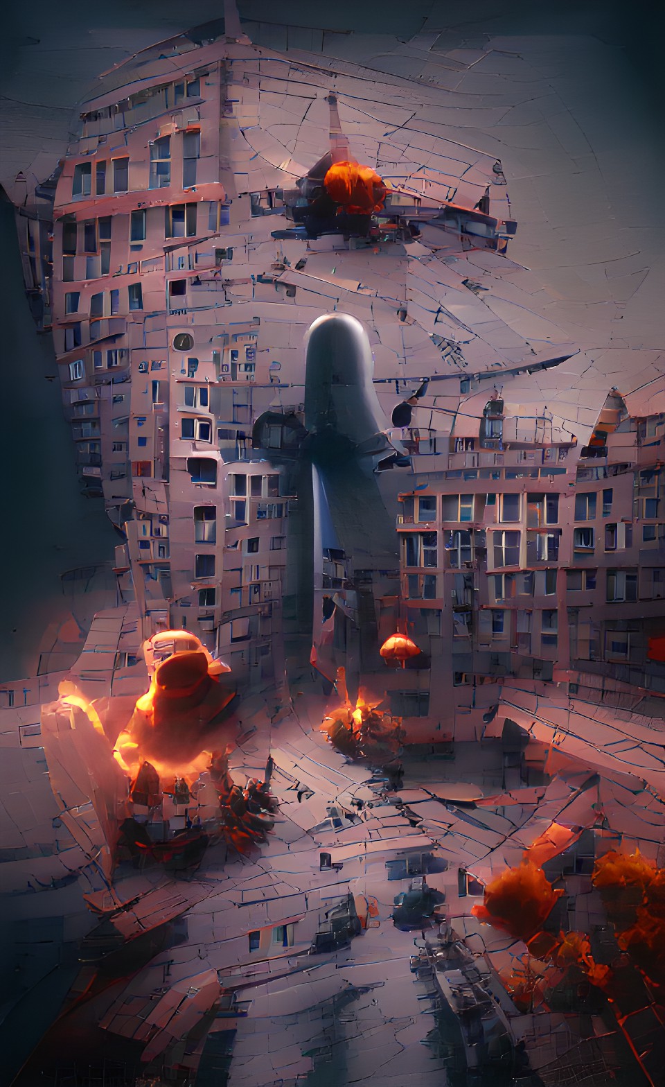 bombing moscow to hell | trending on artstation, cinema4d hd preview