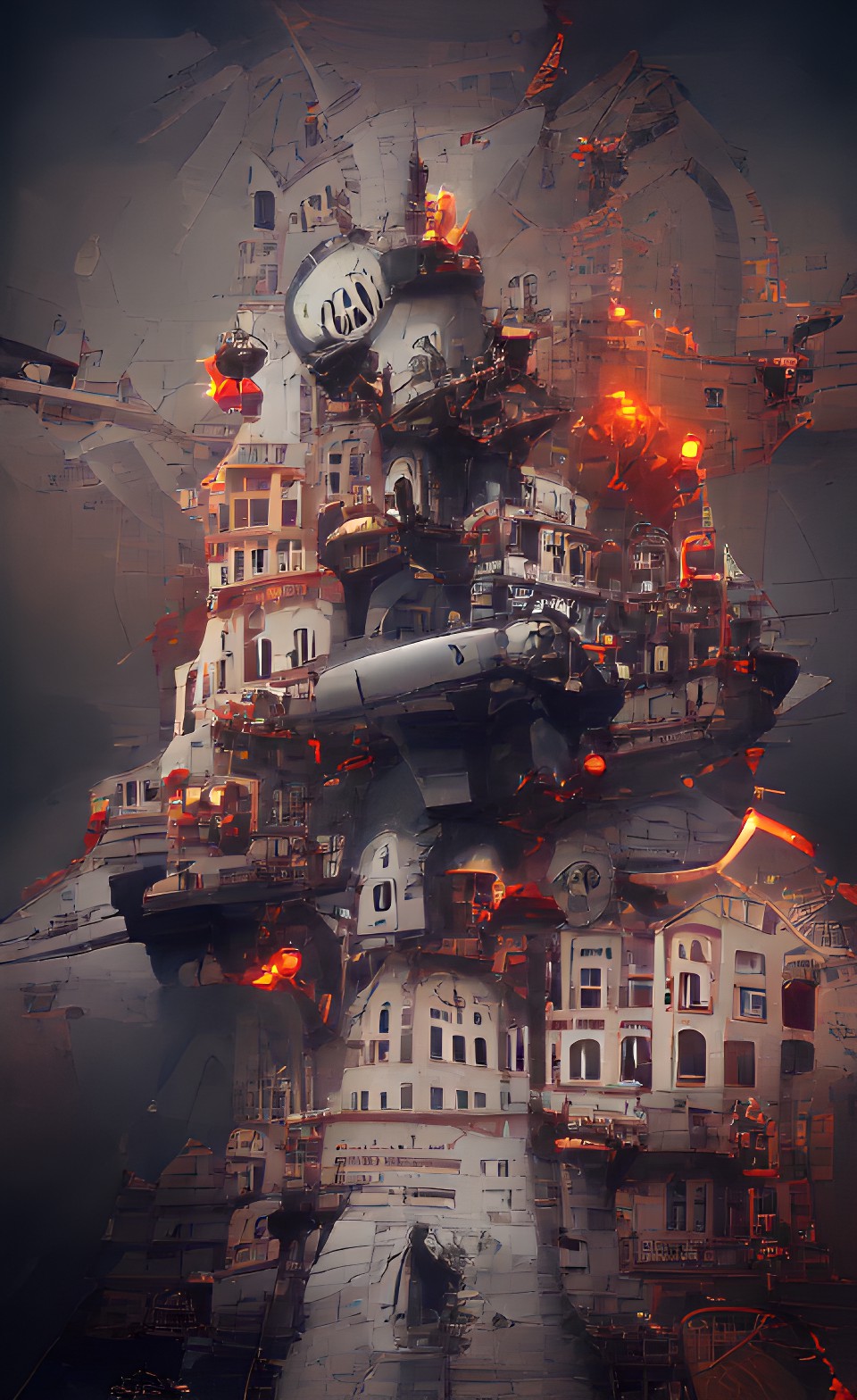 bombing moscow to hell | trending on artstation, cinema4d hd preview