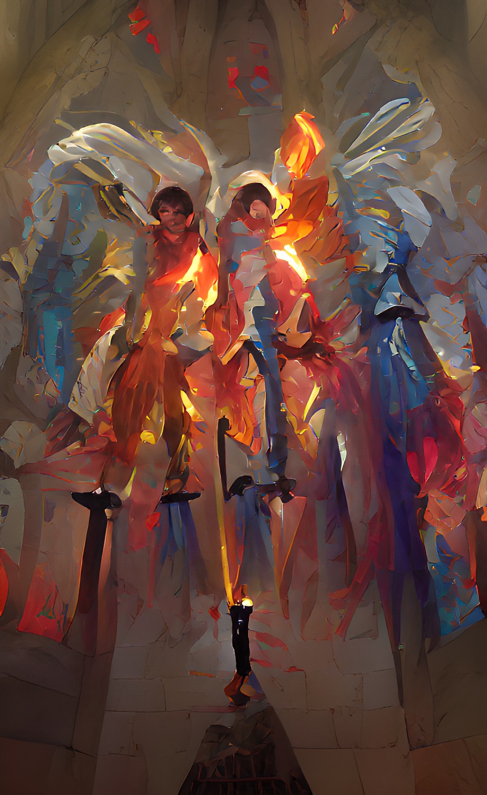 angels with flaming swords preview