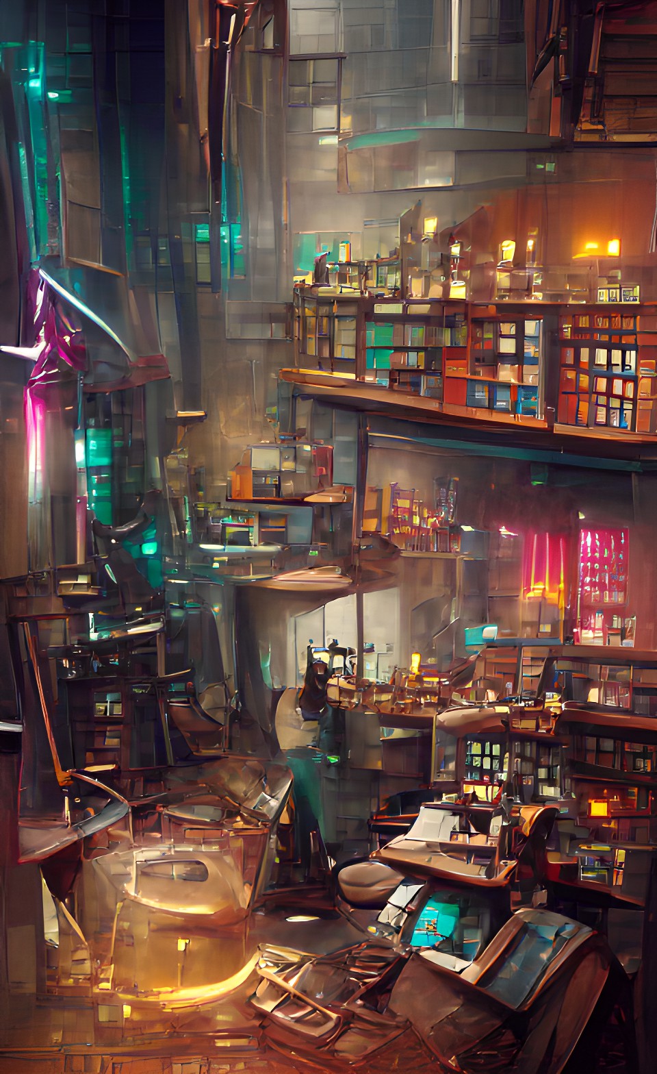 Alchemy - an alchemist’s laboratory in a cyberpunk timeline preview