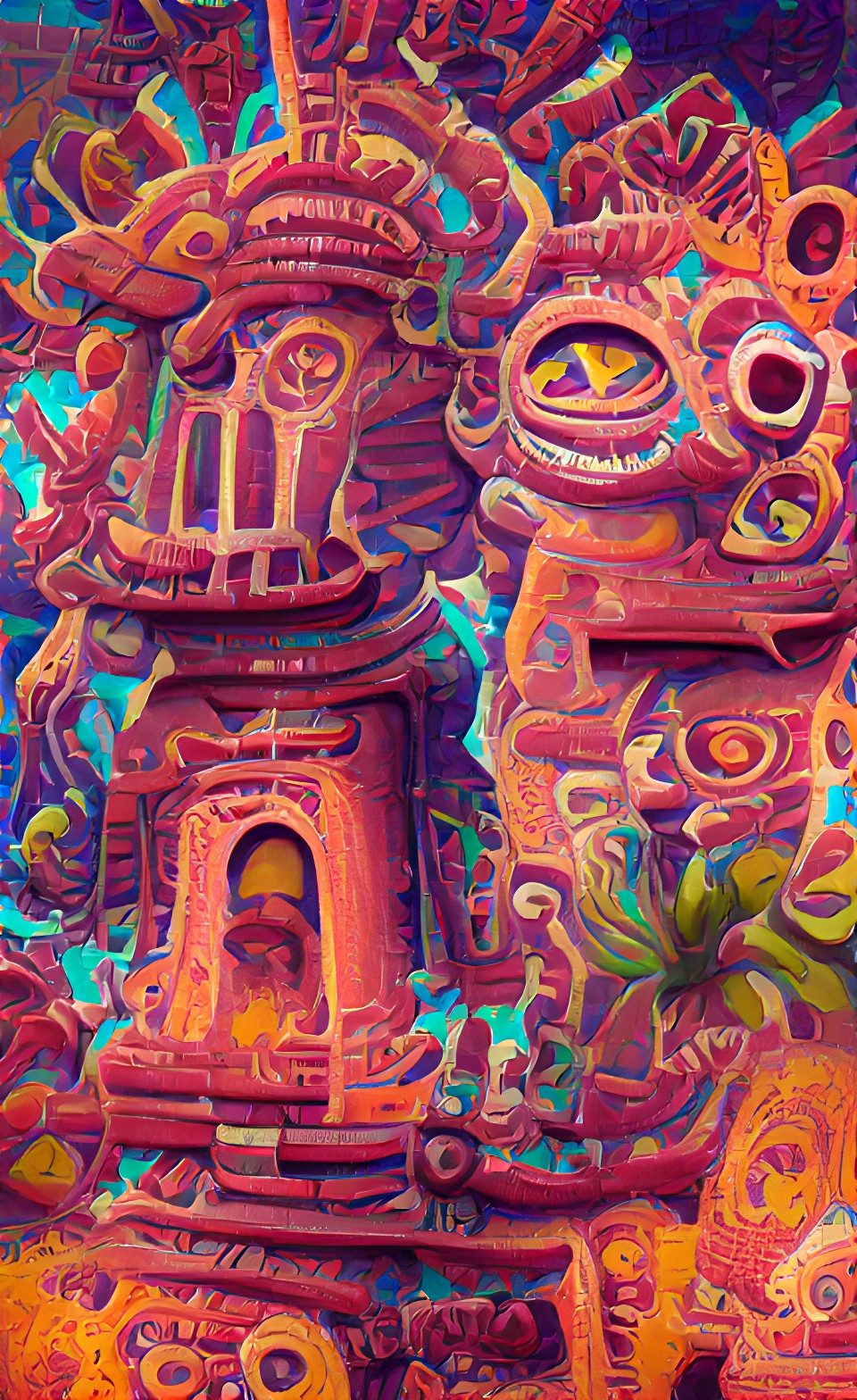 temple of the sun, nicaraguan folk art | 8k hd preview