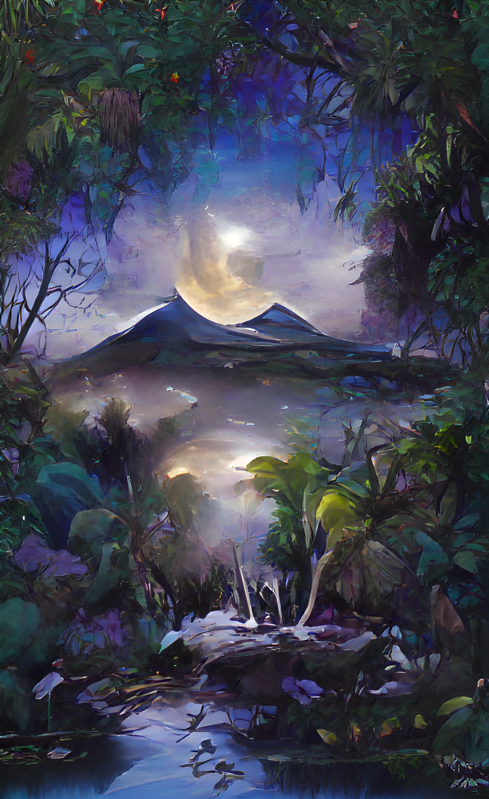 nicaraguan landscape moonlight nighttime | hd preview