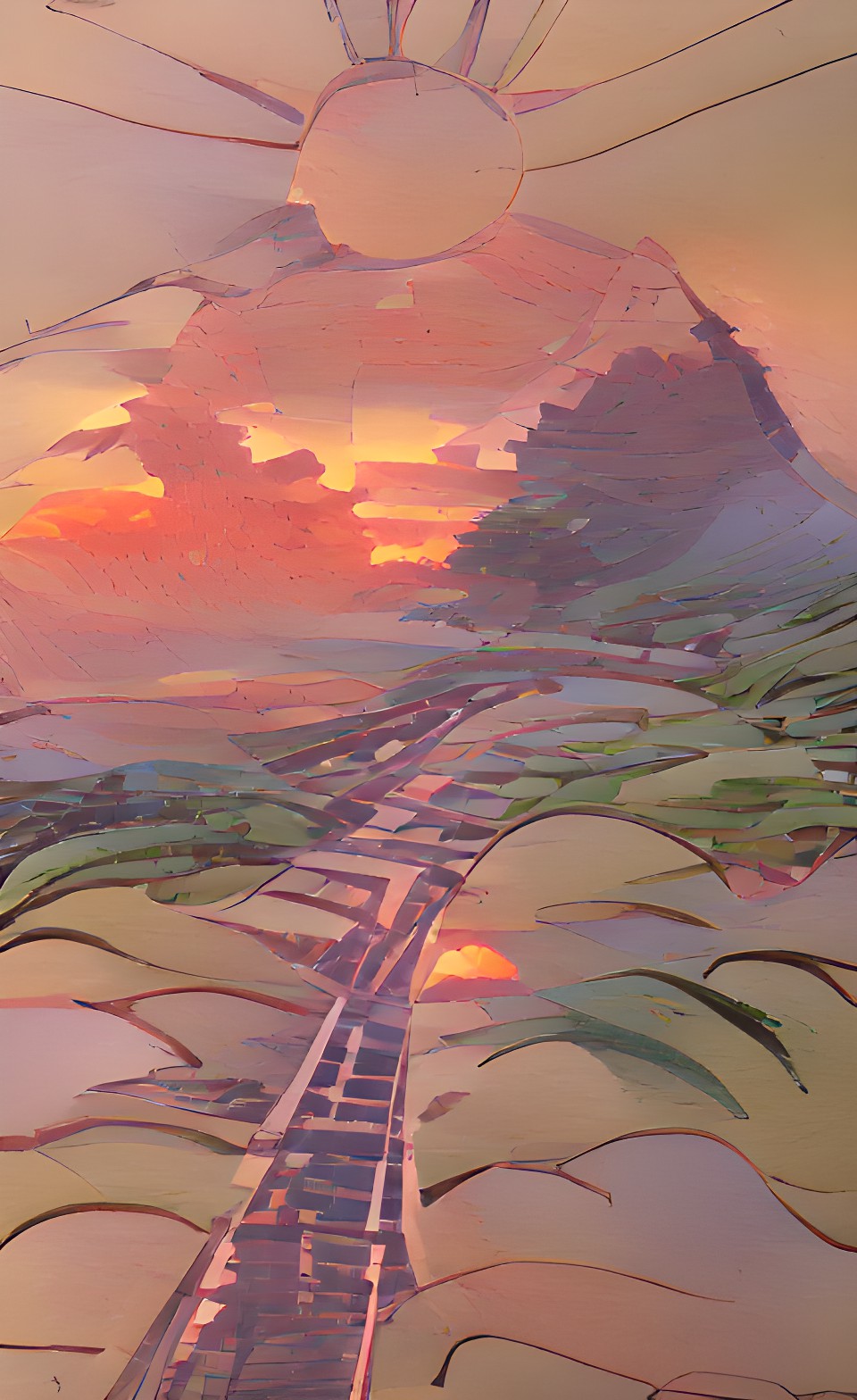 road to the mirrored jungle sunset preview