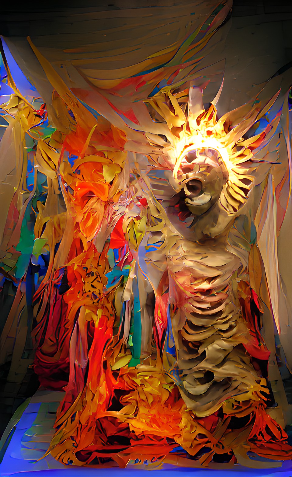 terrifying radiant splendor of god's glory (mixed media, sculpture, installation art) preview