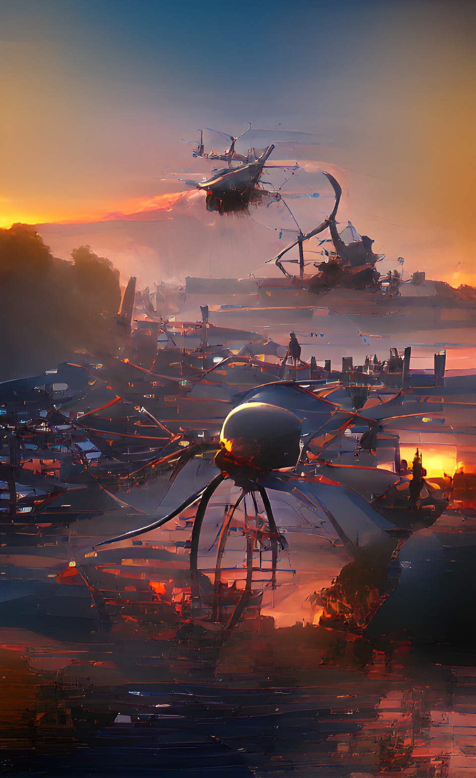 war of the worlds, sundown | artstation, cinema4d hd preview