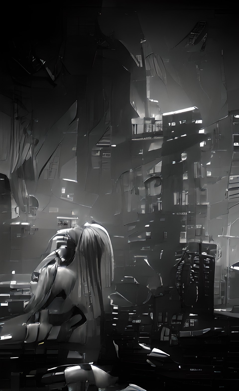 Noir - die antwoord, bw noir dark | super detailed | trending on artstation, maya 8k hd preview