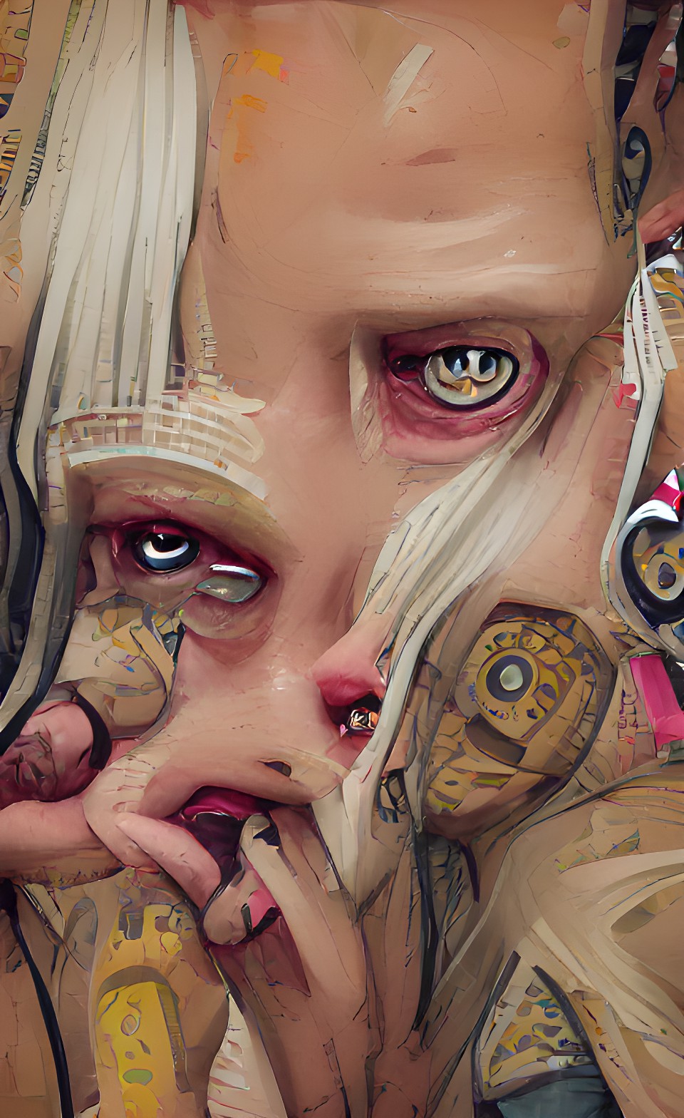 die antwoord, black eyes + eyeballs, pale skin | look at all those details preview