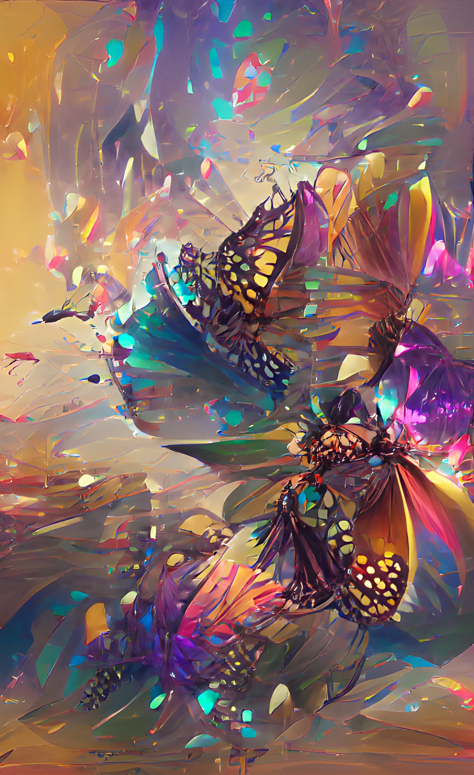 iridescent ￼butterfly explosion preview