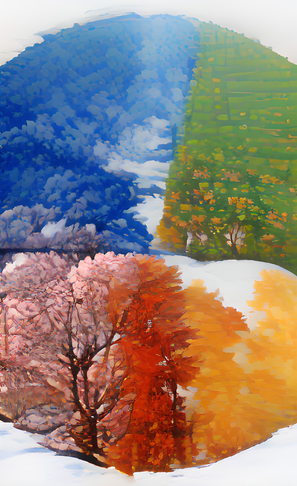 four seasons, winter, spring, summer, autumn preview