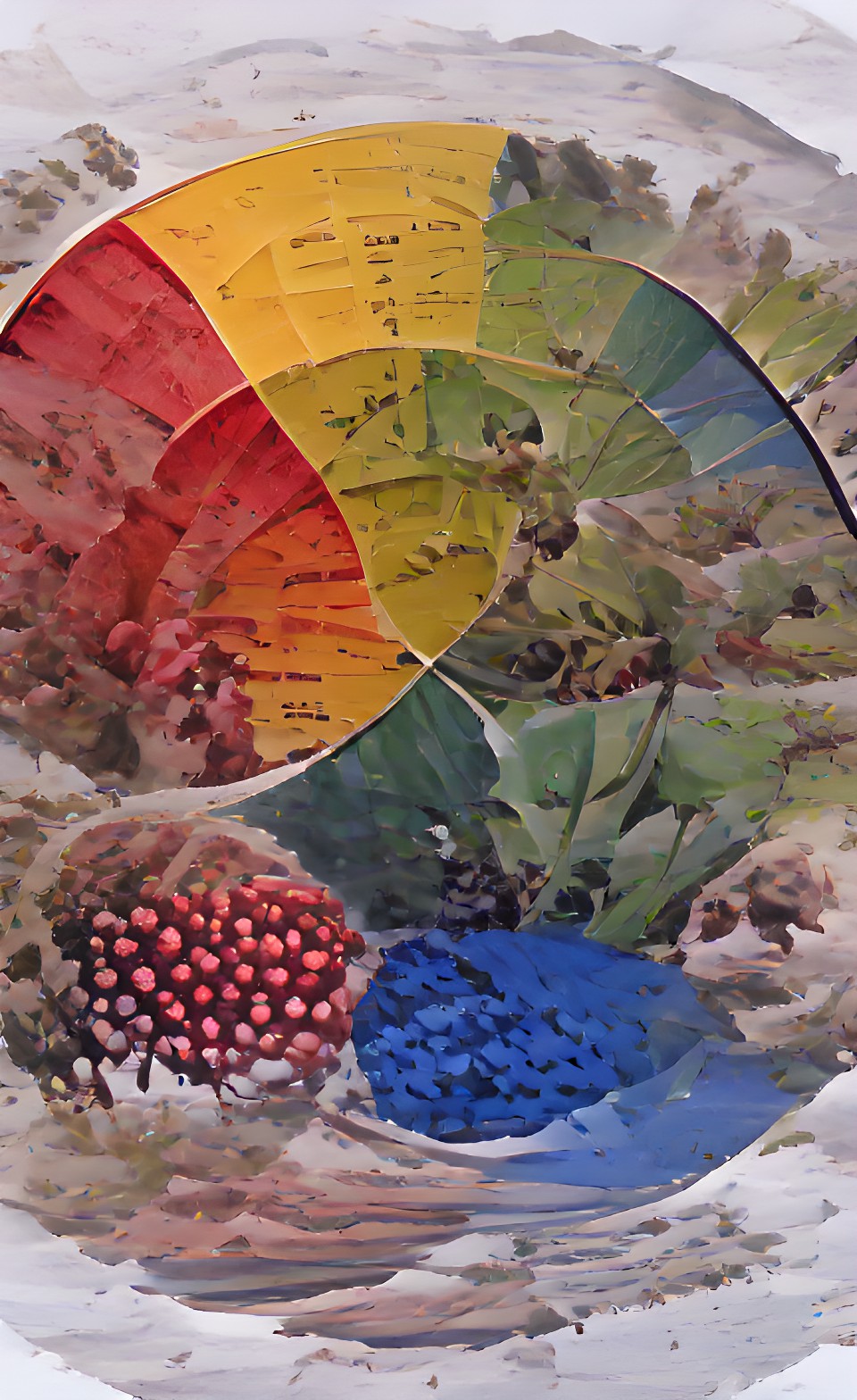 color wheel illustrated with examples from nature preview