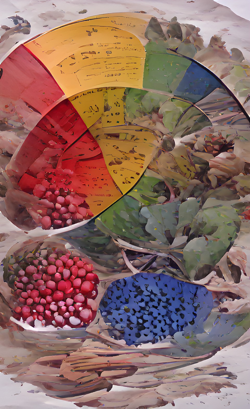 color wheel illustrated with examples from nature preview