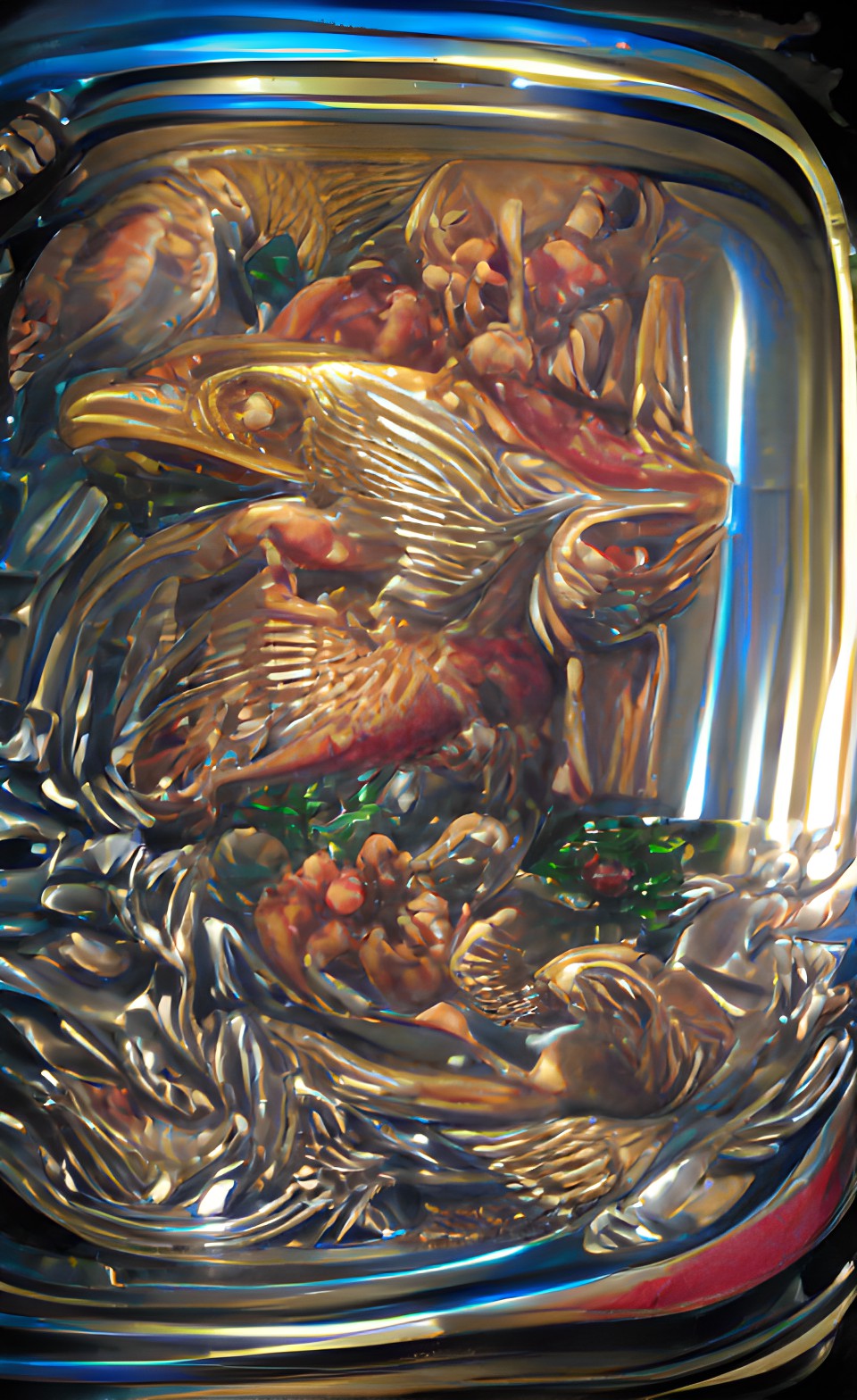 generous benevolent host feast fish jupiter eagle thor tin preview