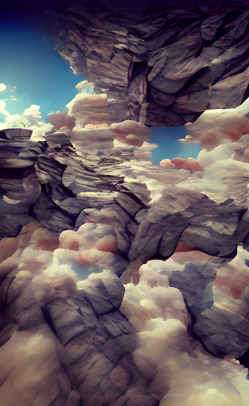 cliffs in the clouds preview