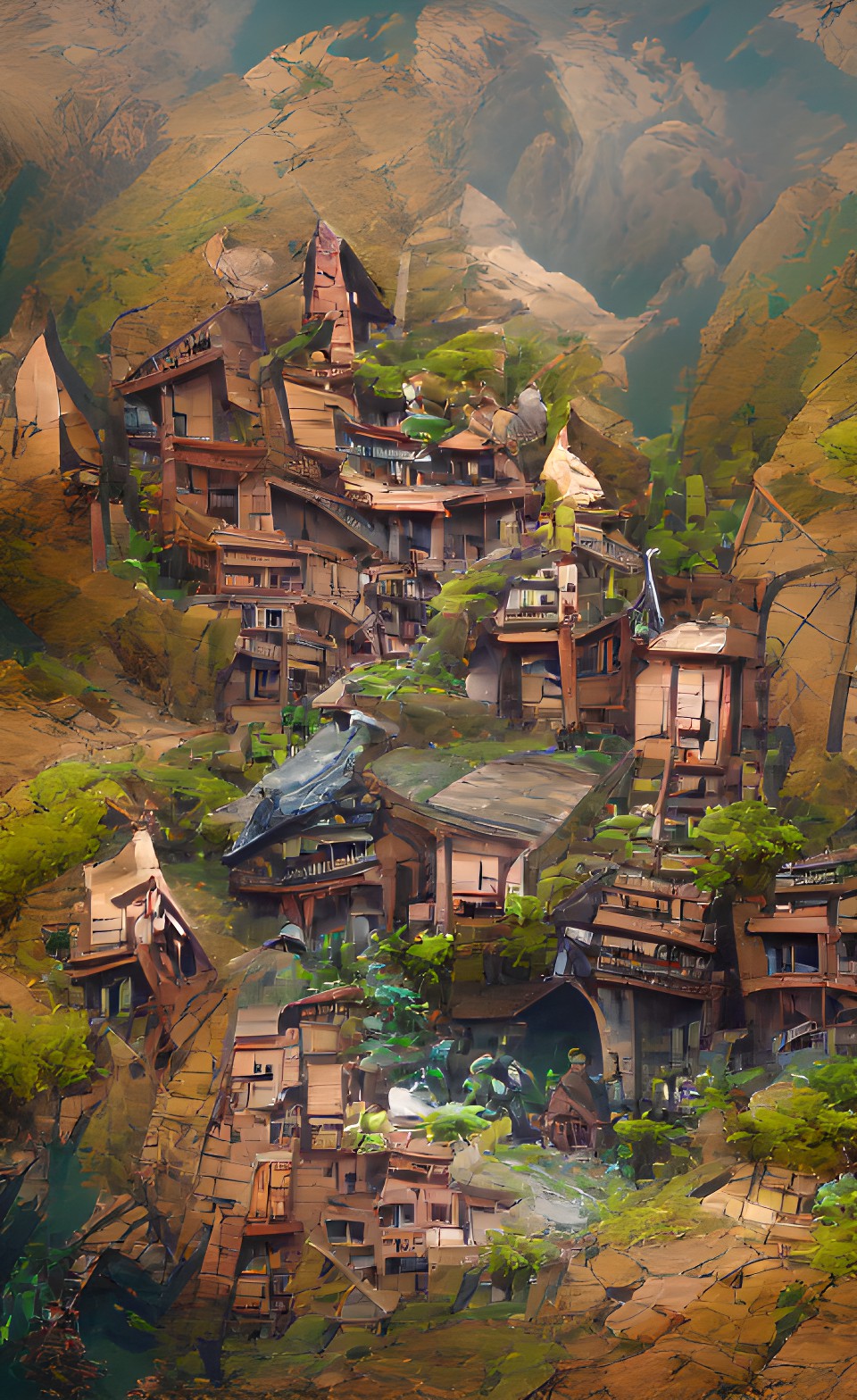 hidden village in the mountains preview