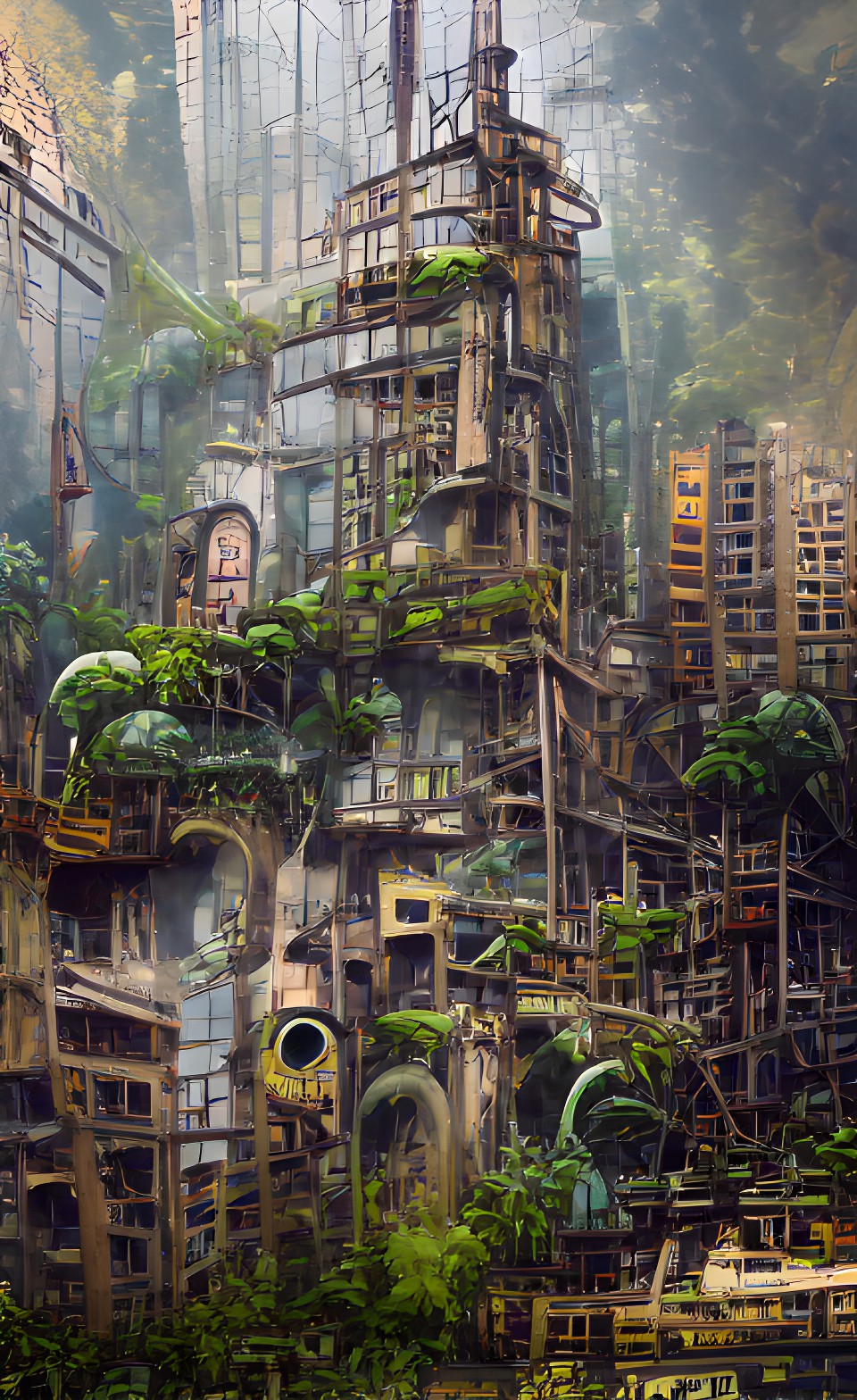 abandoned city in an alien jungle preview