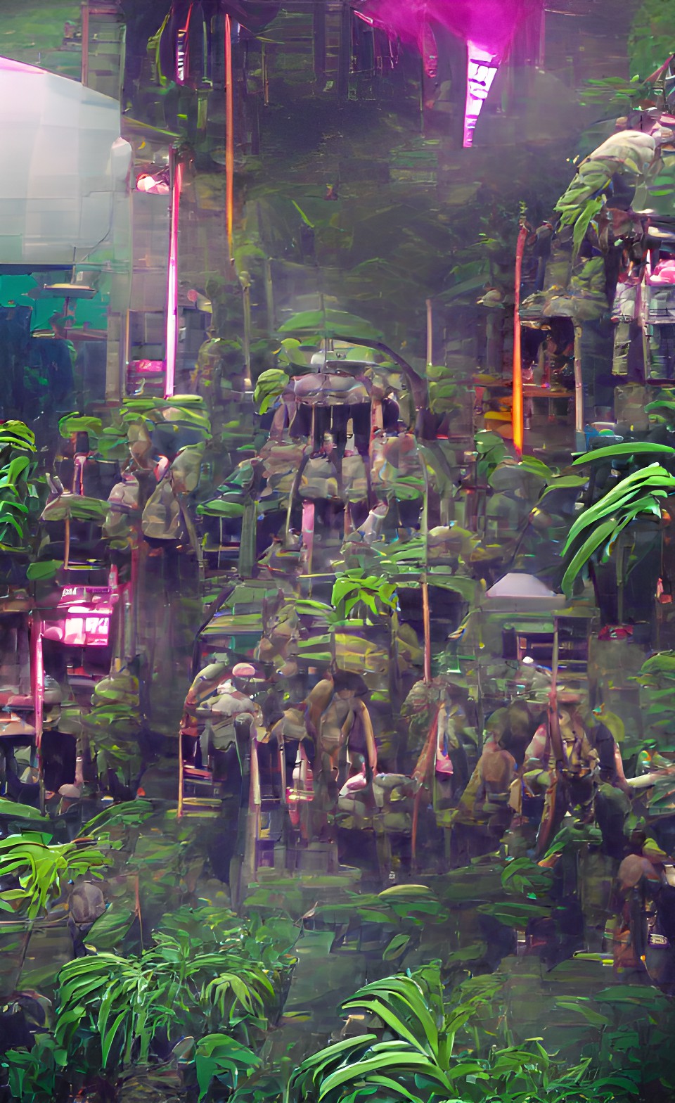 army camp in an alien jungle preview