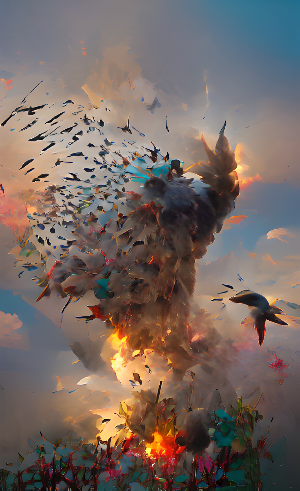 bird explosion preview