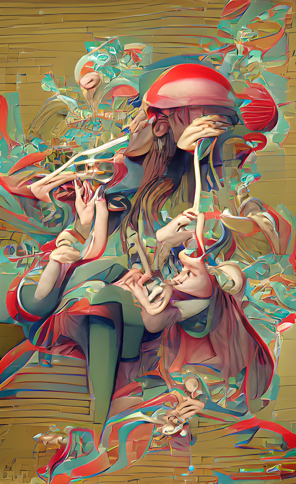 Psychedelic - music psychedelics shrooms lsd trip elves | trending on artstation hd preview