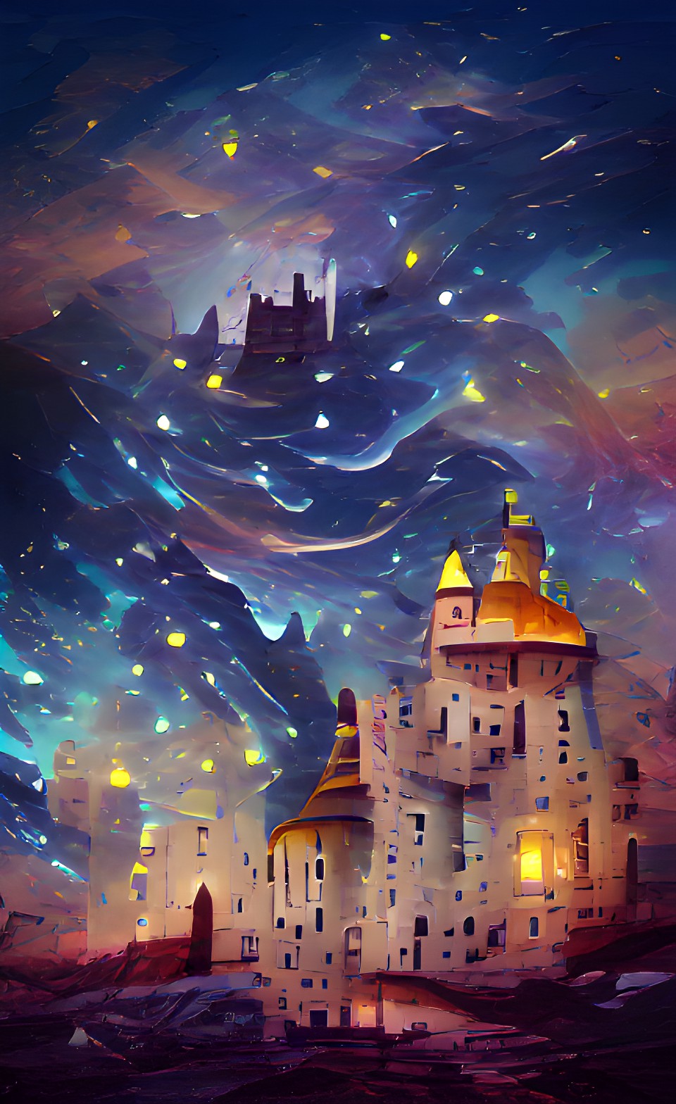 starry night castle preview