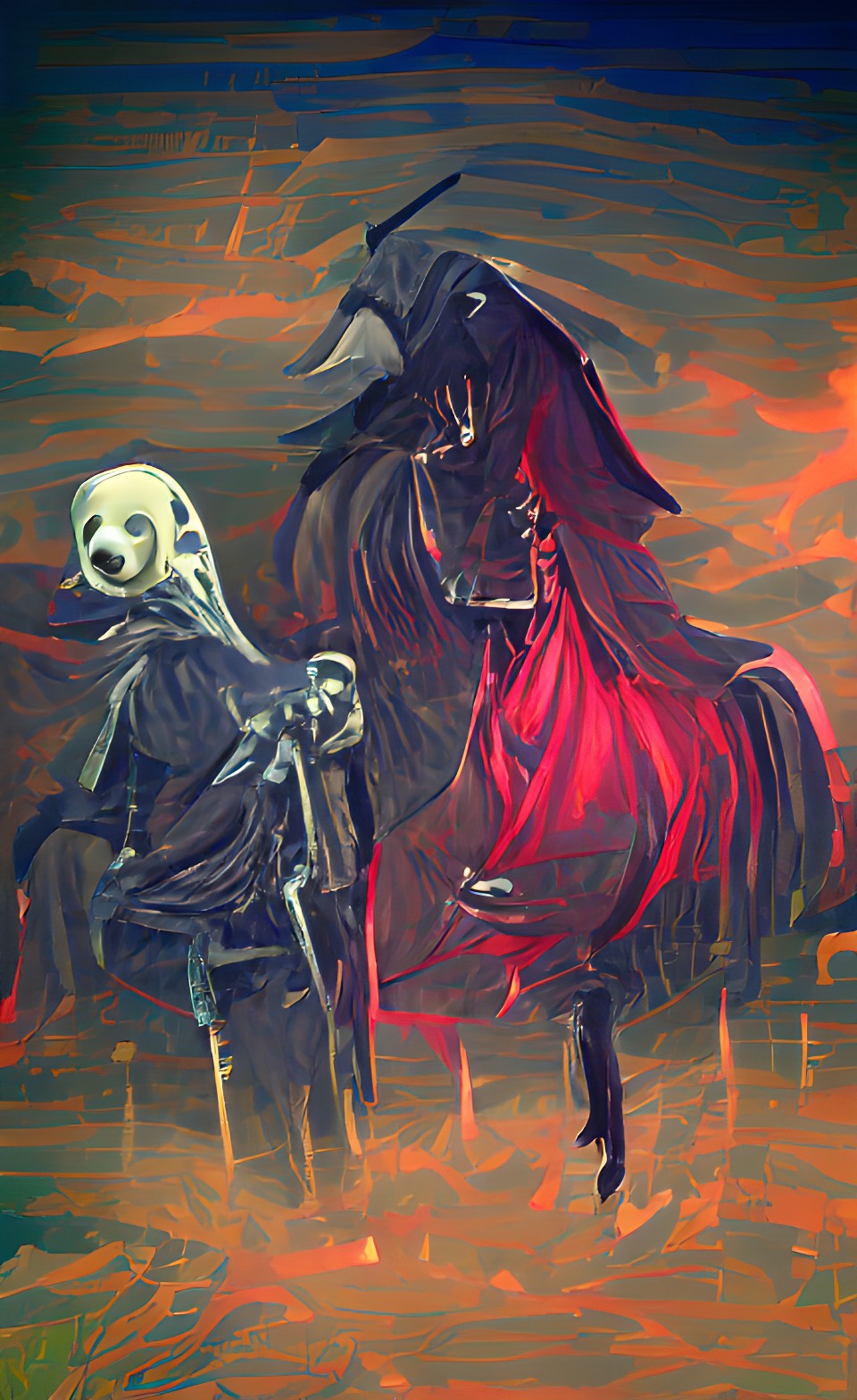 the grim reaper and his horse preview