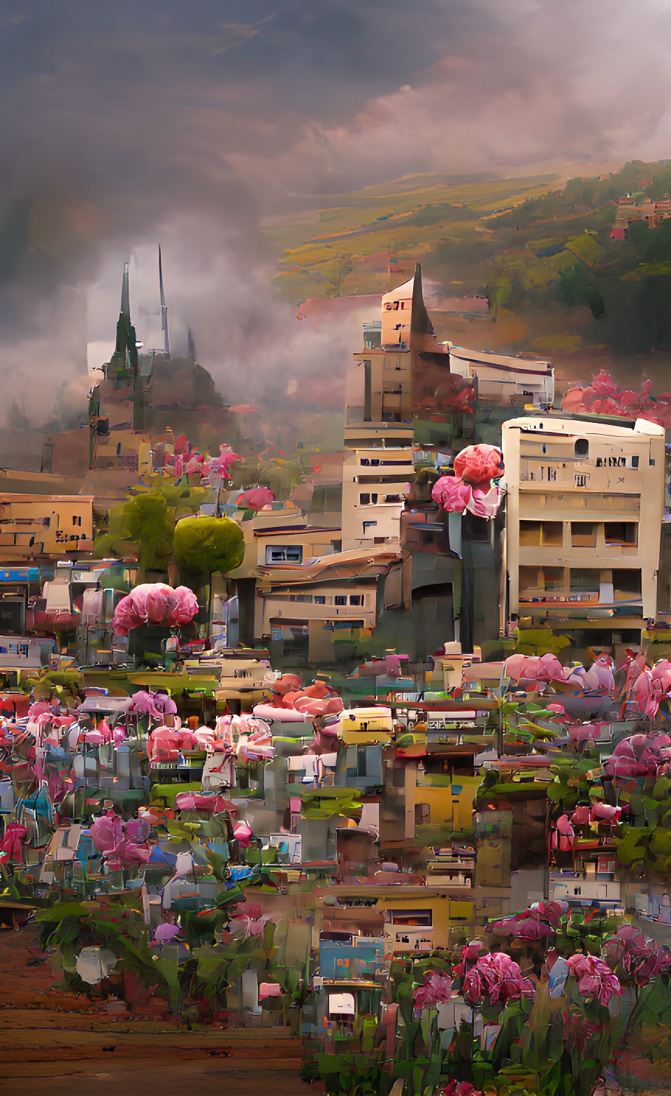 Amcadenià - town and flowers preview