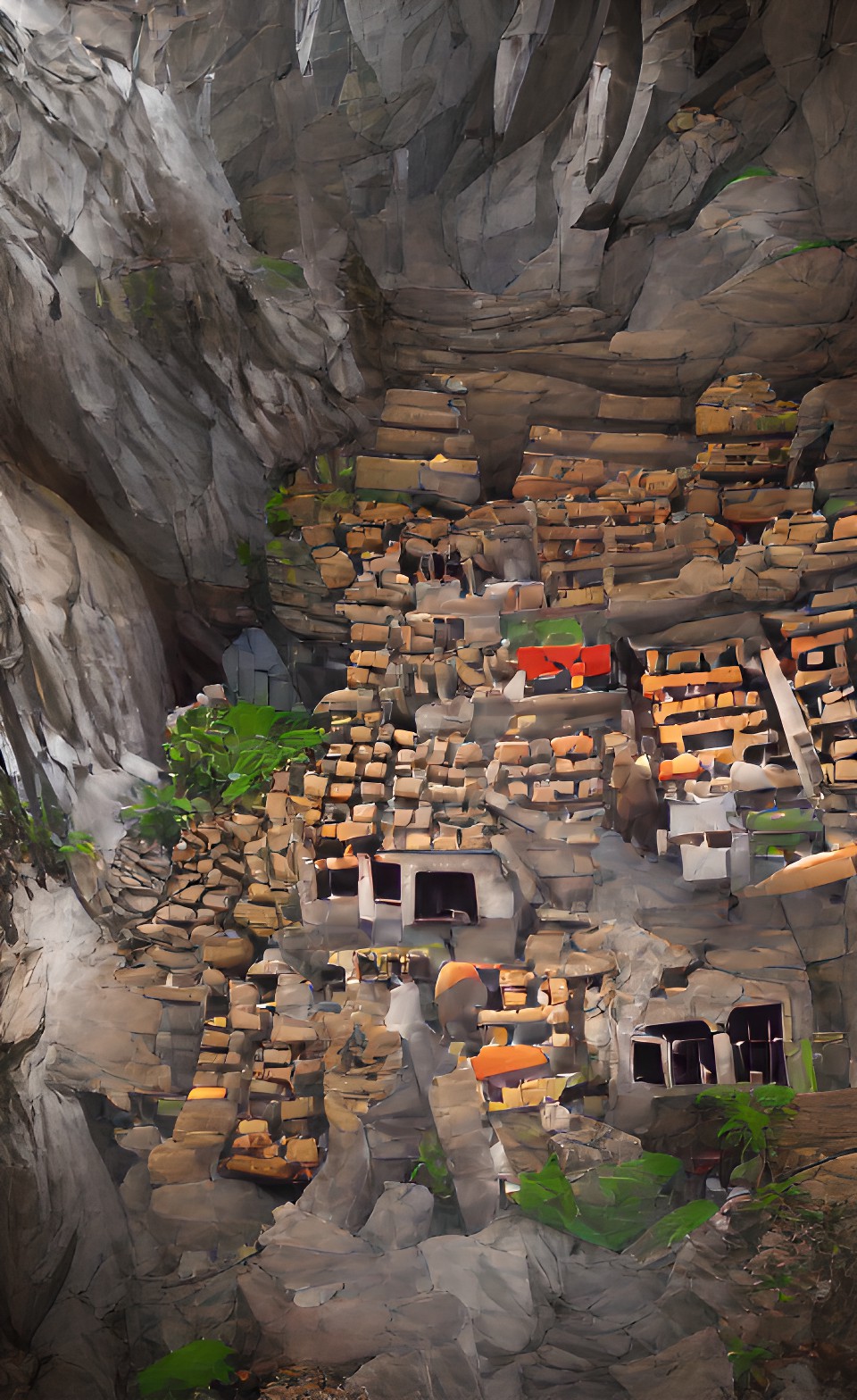 village hidden in cave preview