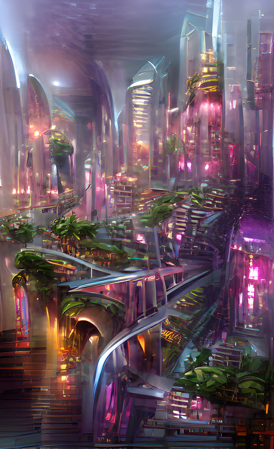 futuristic city nave alienigena jungle preview