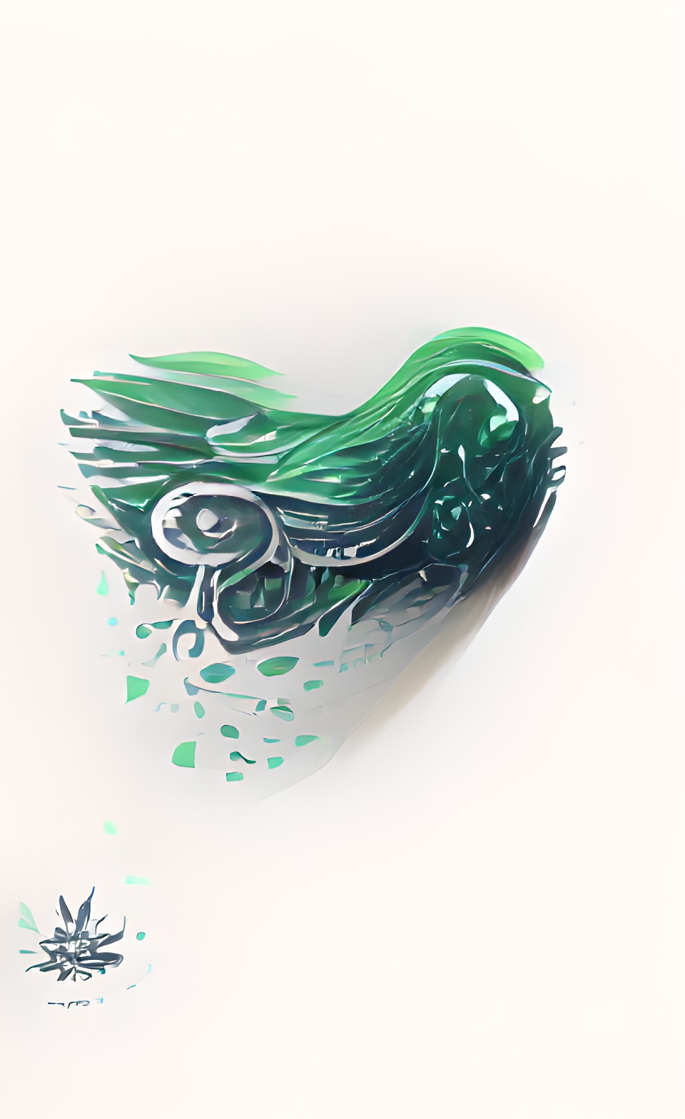 green white eagle | high quality preview