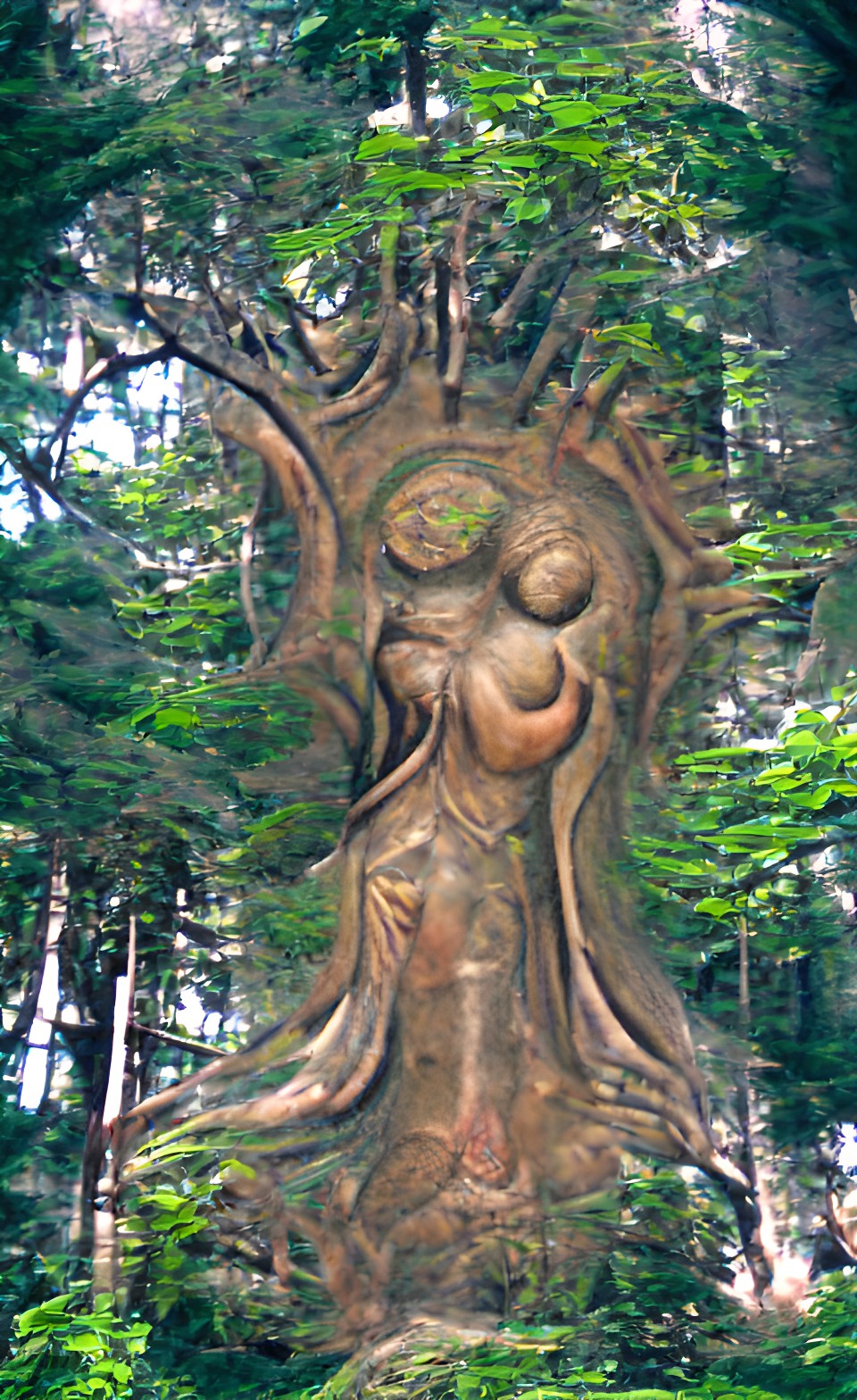 mother earth is mother church, the mother tree at the center of the forest preview