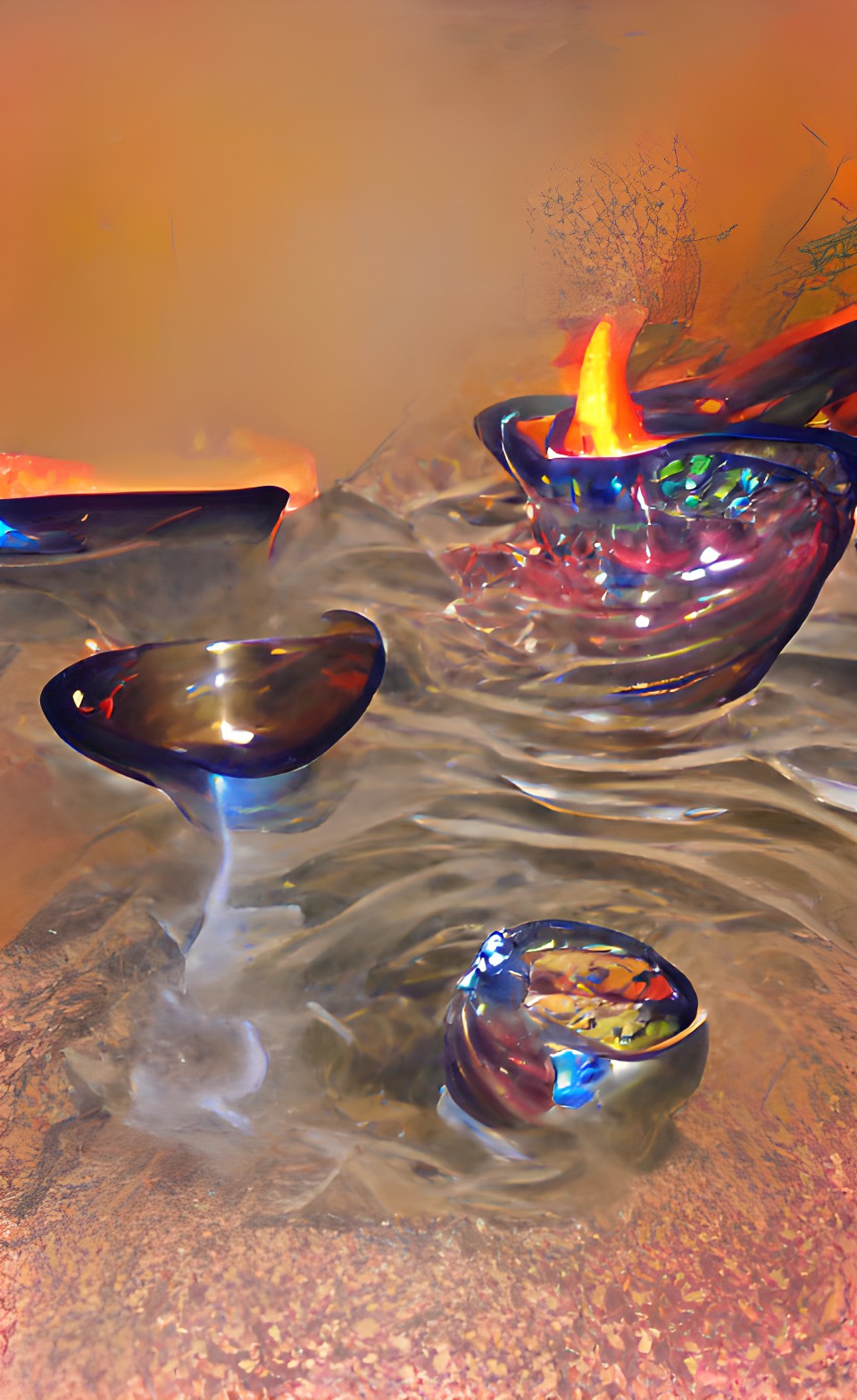 water above, fire below, bowls filling with blessings preview