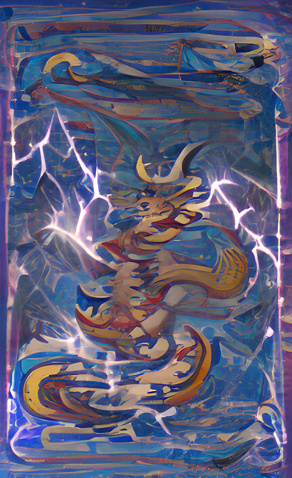 sky dragon thunder (tarot style) preview