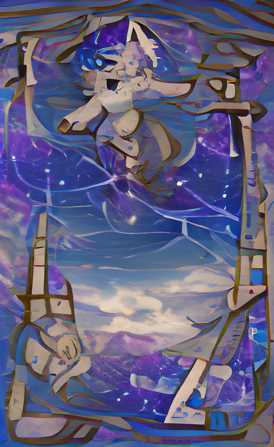 tarot card style picture of sky preview