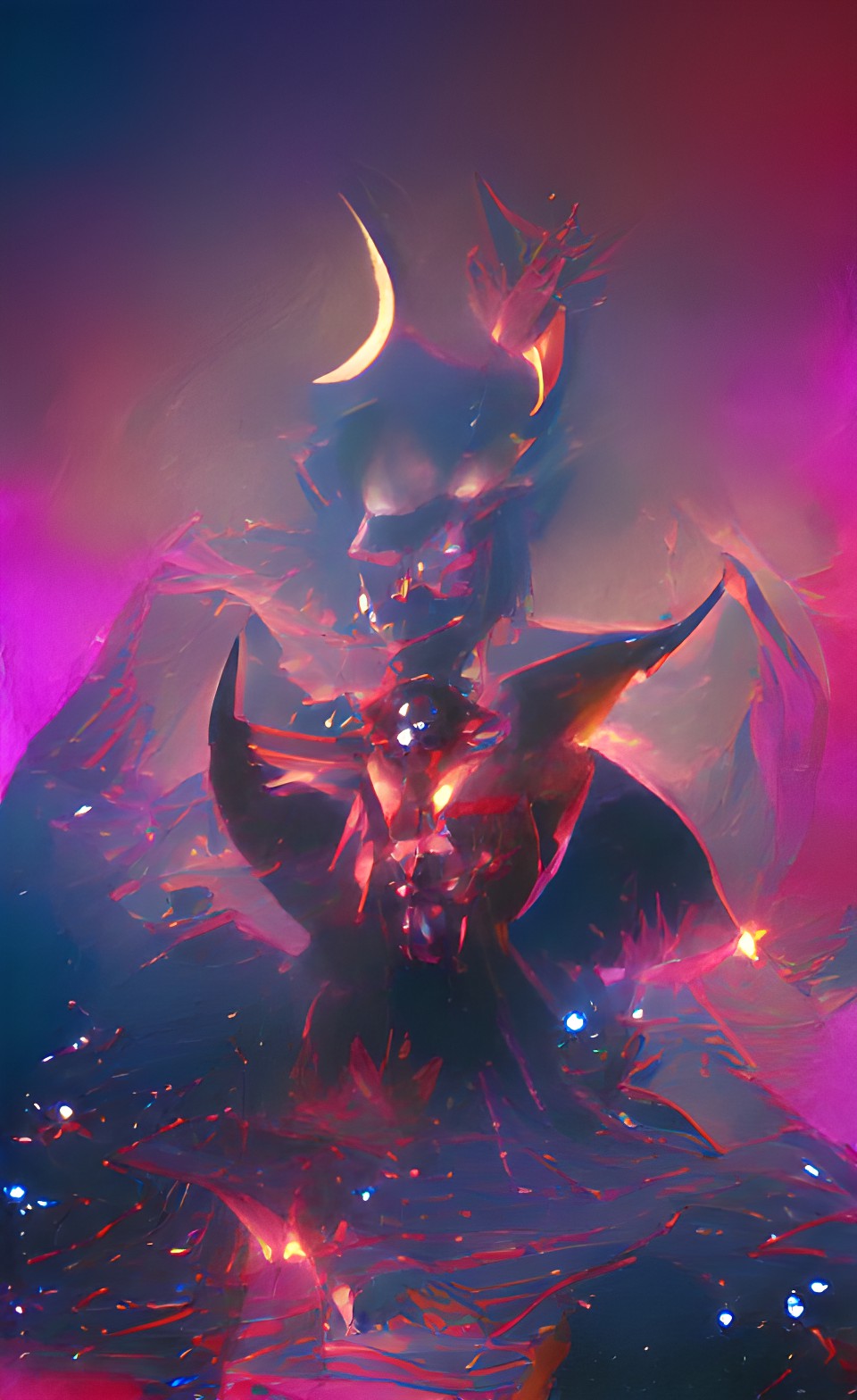 lucifer mourning star,aka the devil, beelzebub, satan, demon, dark lord of hell preview