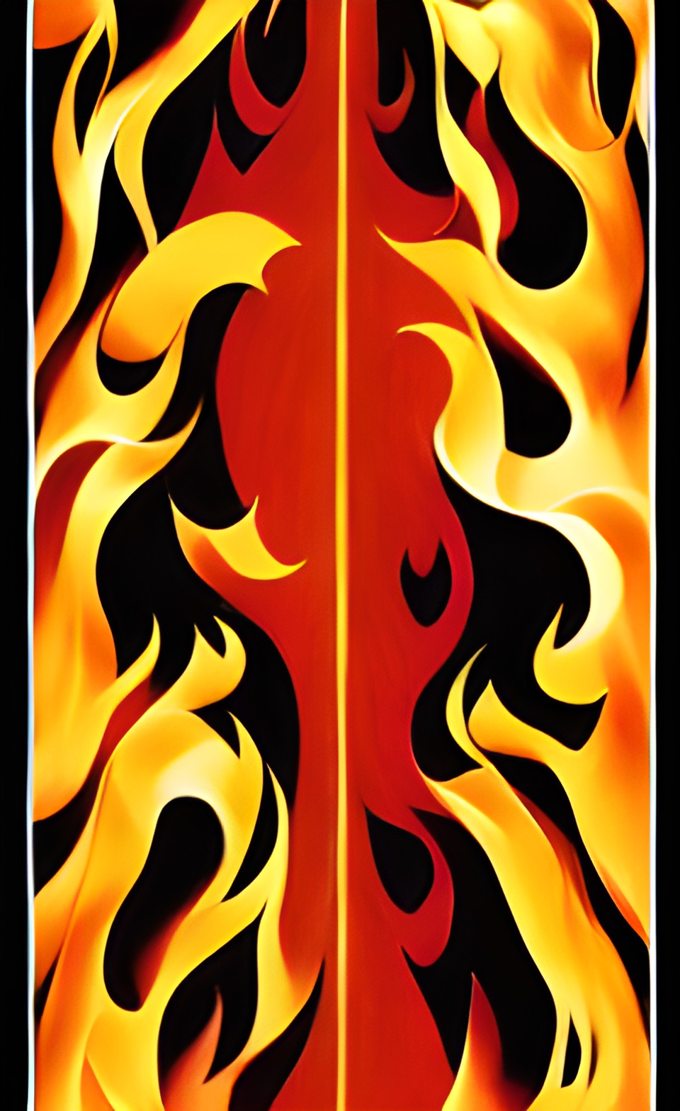 fire tarot card style preview