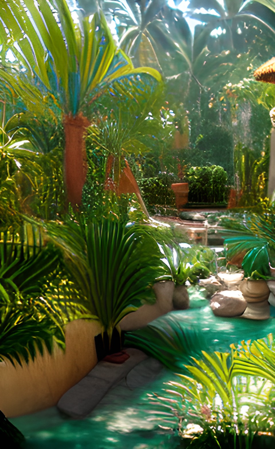 mediterranean jungle, mesopotamian paradise, joyful garden preview